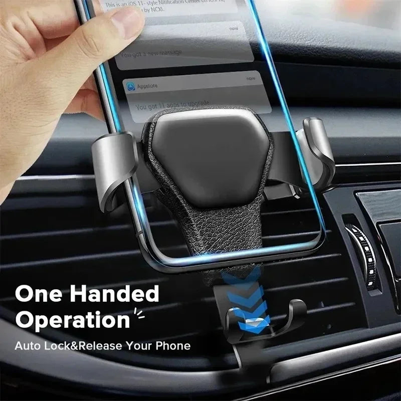 Gravity Car Phone Holder Air Vent Clip Mount Mobile Cell Stand