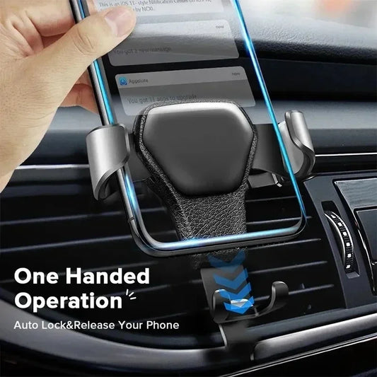 Gravity Car Phone Holder Air Vent Clip Mount Mobile Cell Stand